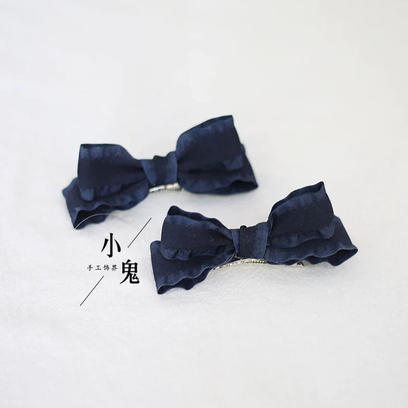 Xiaogui - Cute Lolita Headwear Ponytail Hairclips Daily Lolita Accessories
