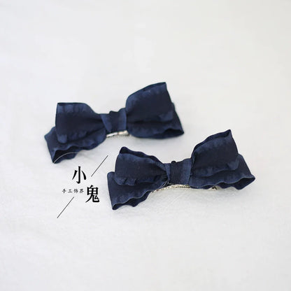 Xiaogui - Cute Lolita Headwear Ponytail Hairclips Daily Lolita Accessories