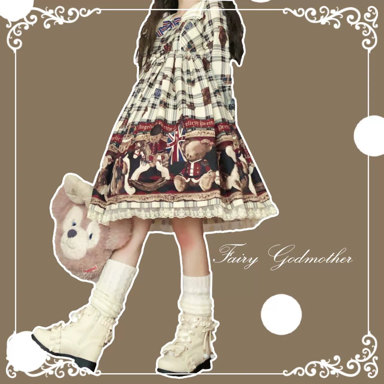 Fairy Godmother - Enthusiastic Ideation - Elegant Lolita Shoes Fleeced Short Martin Boots