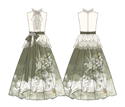 Designer's Gift - Morning Moments - Summer Lolita-inspired Chinese-style Skirt Set