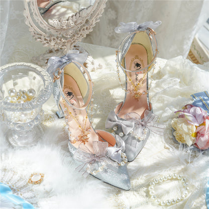Sky Rabbit - Flower Wedding Elegant Lolita High Heel Shoes