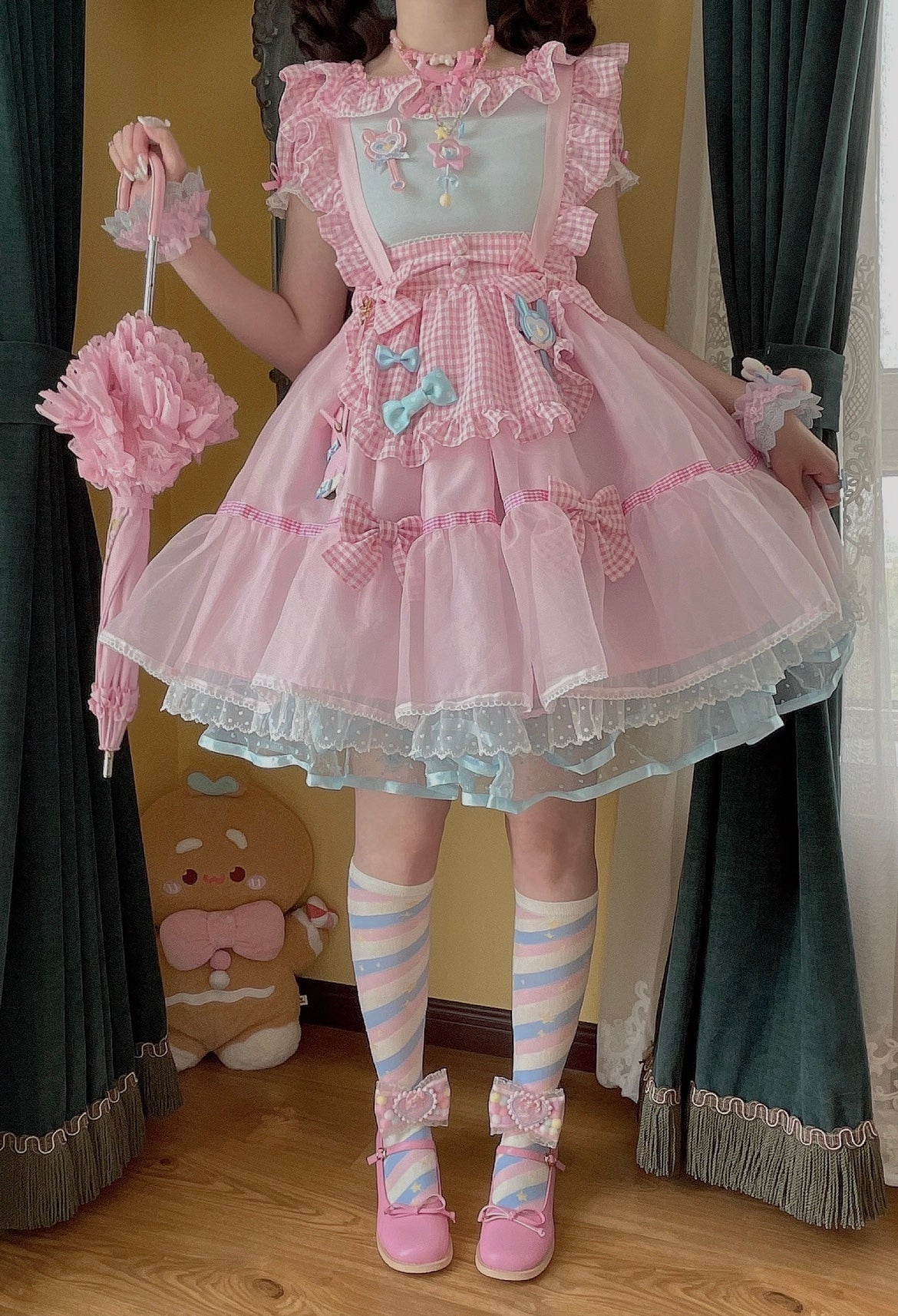 Yukine's Box - Macaron Lolita Cute Stripe Socks