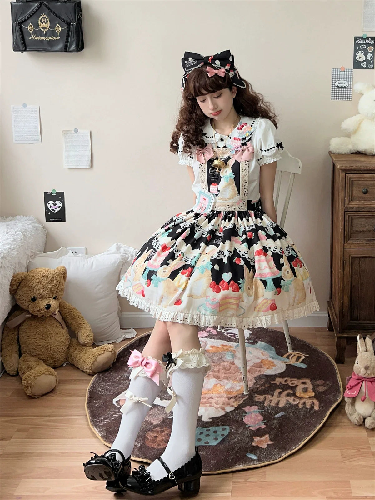 Dark Star Island - Honey Bunny Cake - Sweet Lolita JSK/OP/Strap SK/Shirt