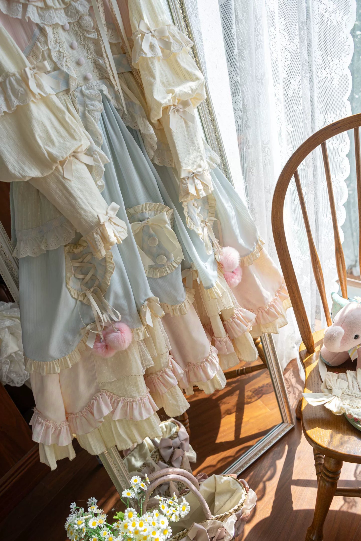 Uncle's Workshop - Sleep Macaron - Sweet Lolita OP Dress Solid Color Dress