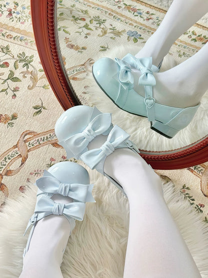 Beauty Bunny - Kawaii Lolita Shoes Low Heels Round Toe PU Shoes