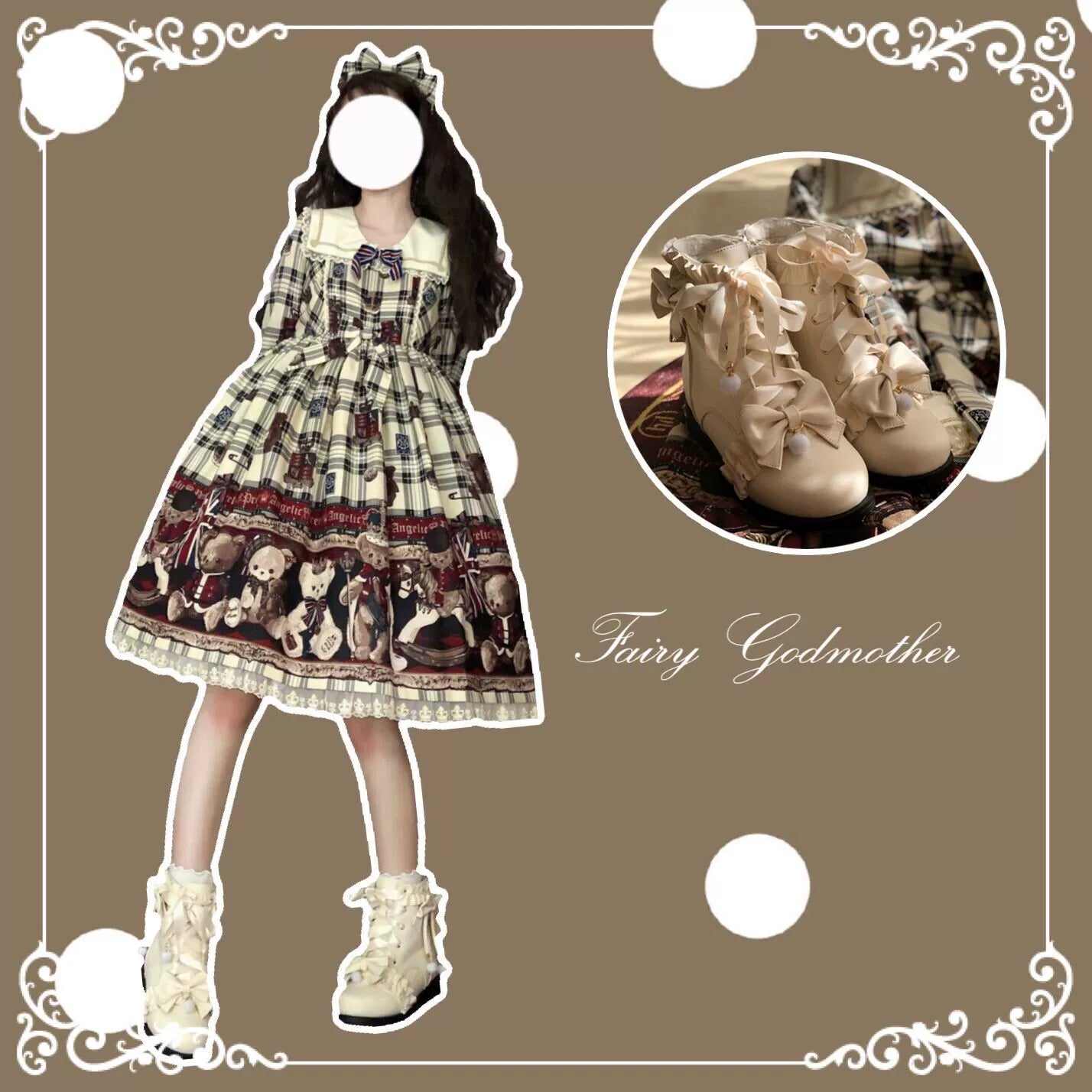 Fairy Godmother - Enthusiastic Ideation - Elegant Lolita Shoes Fleeced Short Martin Boots