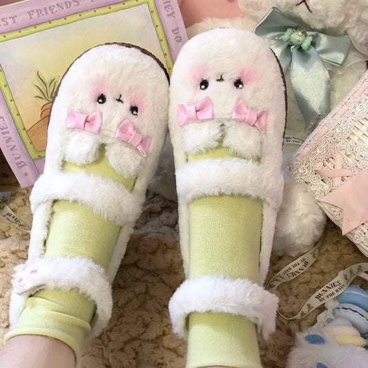 Fairy Godmother - Cute Plush Warm Round Toe Lolita Soft Sole Shoes