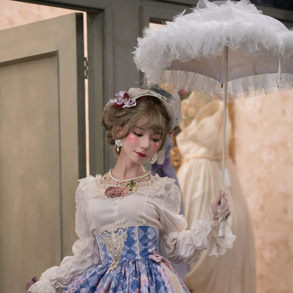 Miss Point - Elizabeth Meow - Classic Lolita Blouse Lotus Root Sleeve Lolita Shirt