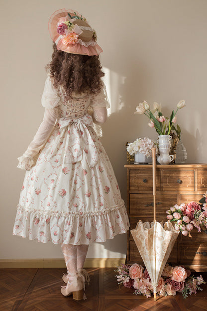 Miss Point - Customized Wood Rose 2.0 Elegant Vintage Jumper Dress