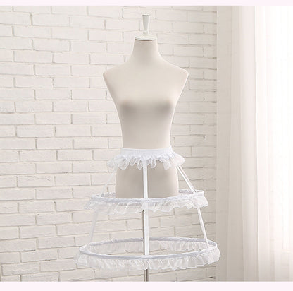 Manyiluo - Adjustable Lolita Petticoat Fish-bone Hollow-out Pannier