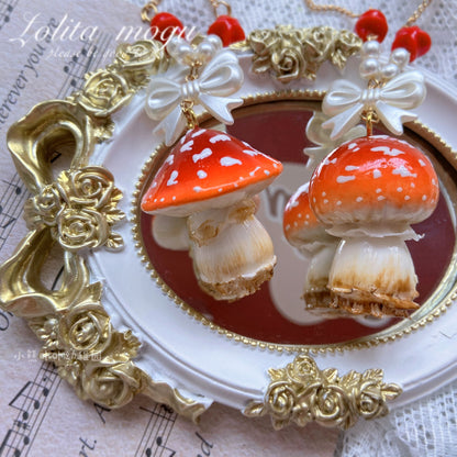 Bear Doll - Handcraft Kawaii Lolita Mushroom Necklace