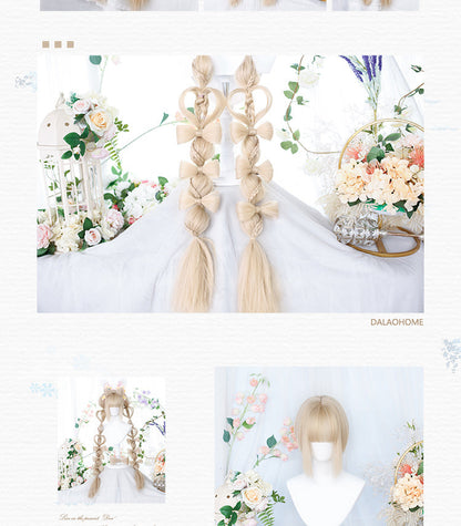 Dalao Home - Long Sweet Lolita Wig With Ponytails