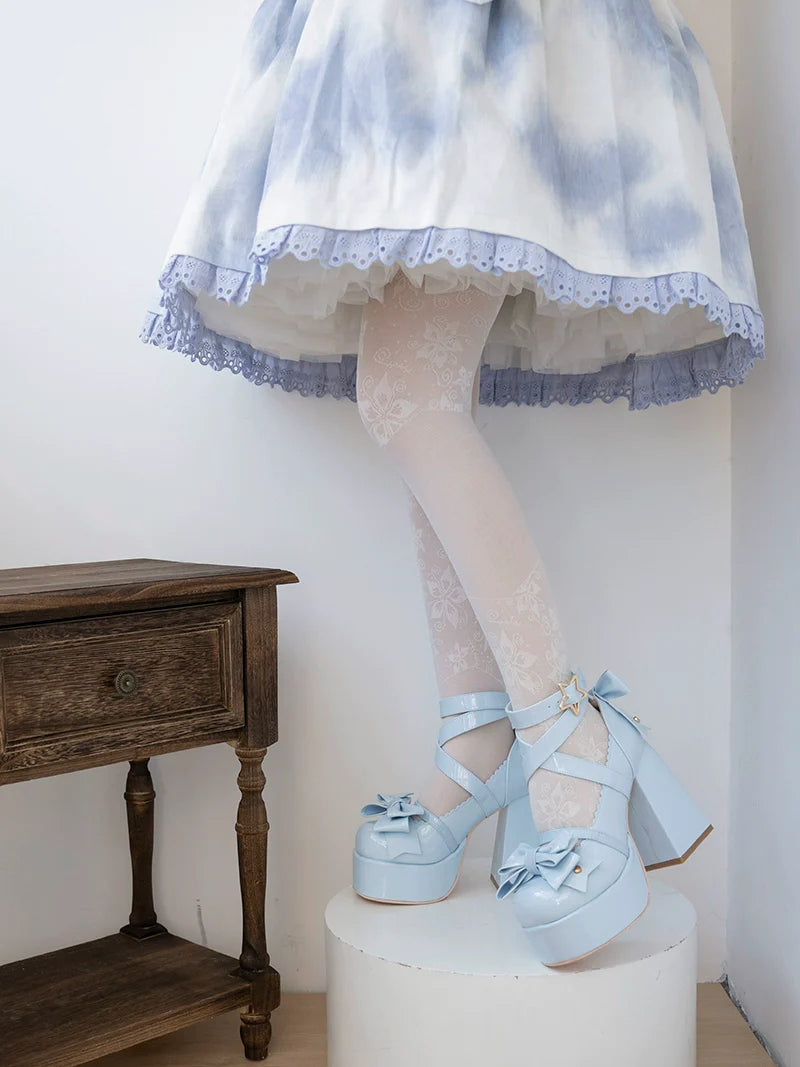 Beauty Bunny - Star Prayer - Kawaii Lolita Shoes Round Toe Summer Heels