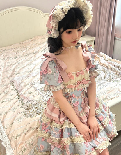 Sweet Wood - Jewel Rose - Plus Size Sweet Lolita Skirt Set in Separate Pieces