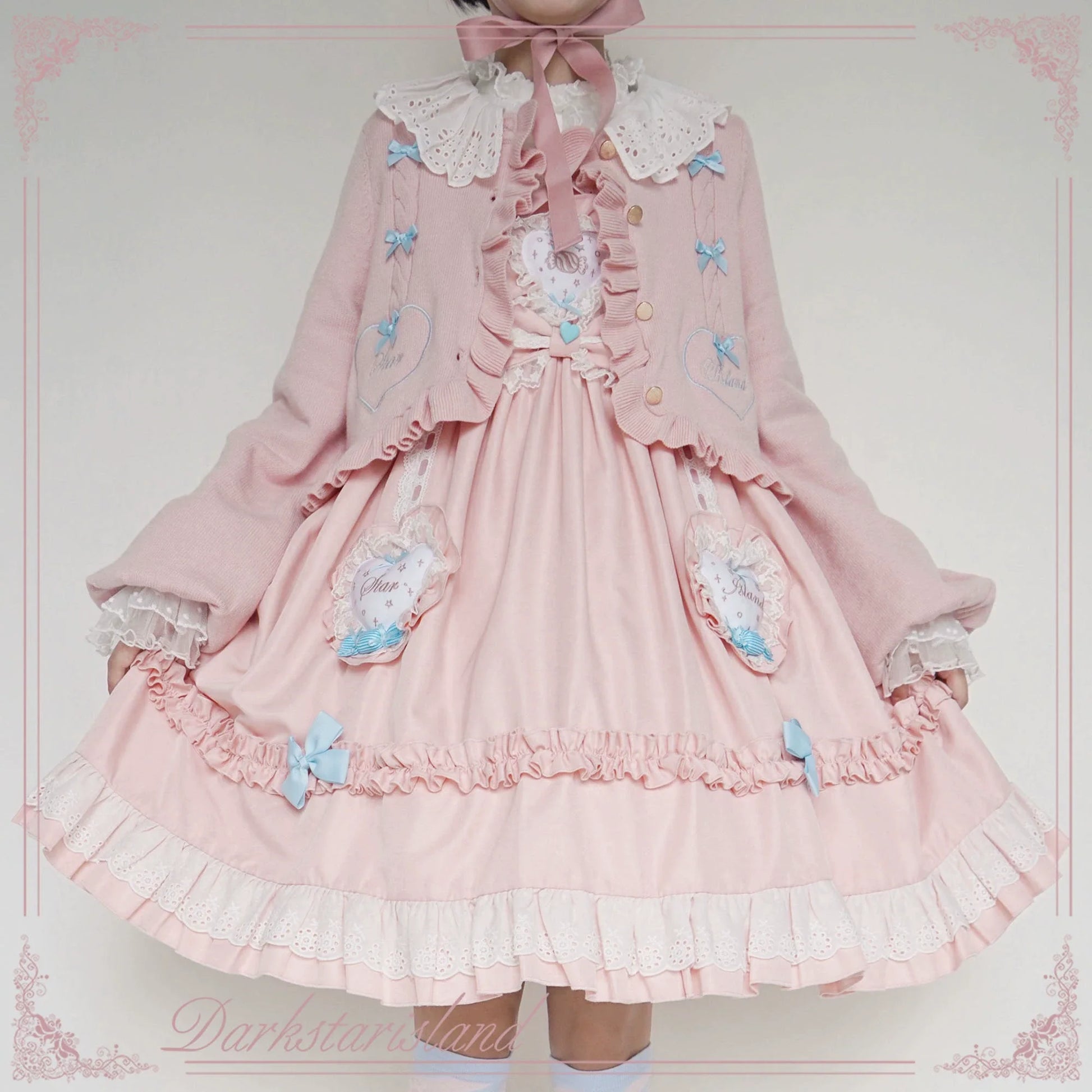 Dark Star Island - Sugar Frost - Sweet Lolita Cardigan Knit Embroidered Sweater