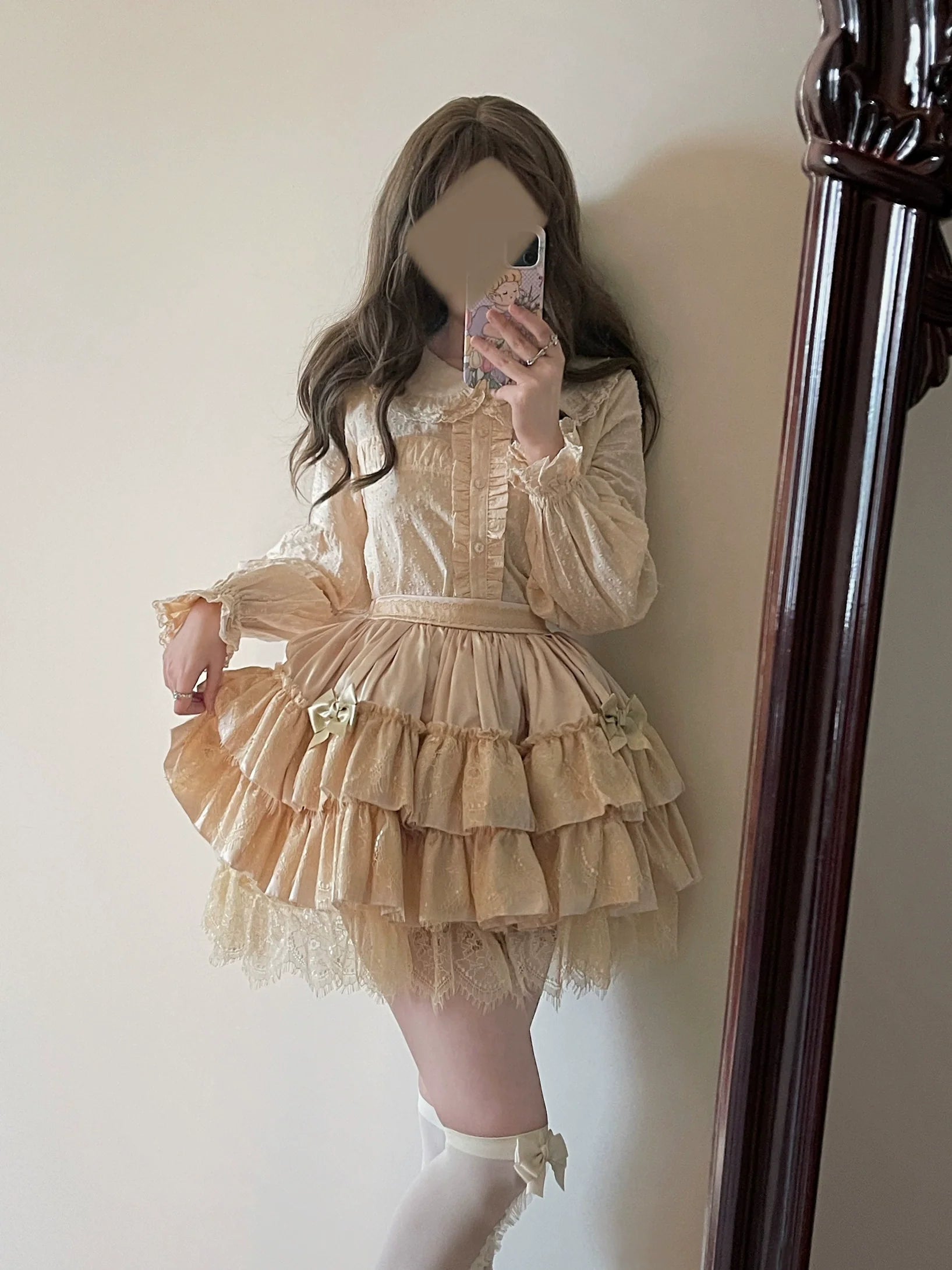 MIST - Tianmi - Sweet Lolita Blouse Long Sleeve Doll Collar Thin Shirt
