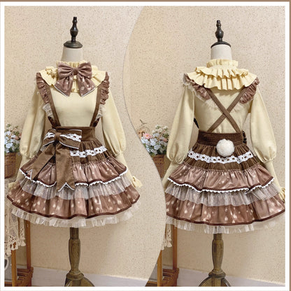 Miaoplus - Sweet Lolita Knit Sweater Long Sleeve Winter Lolita Top