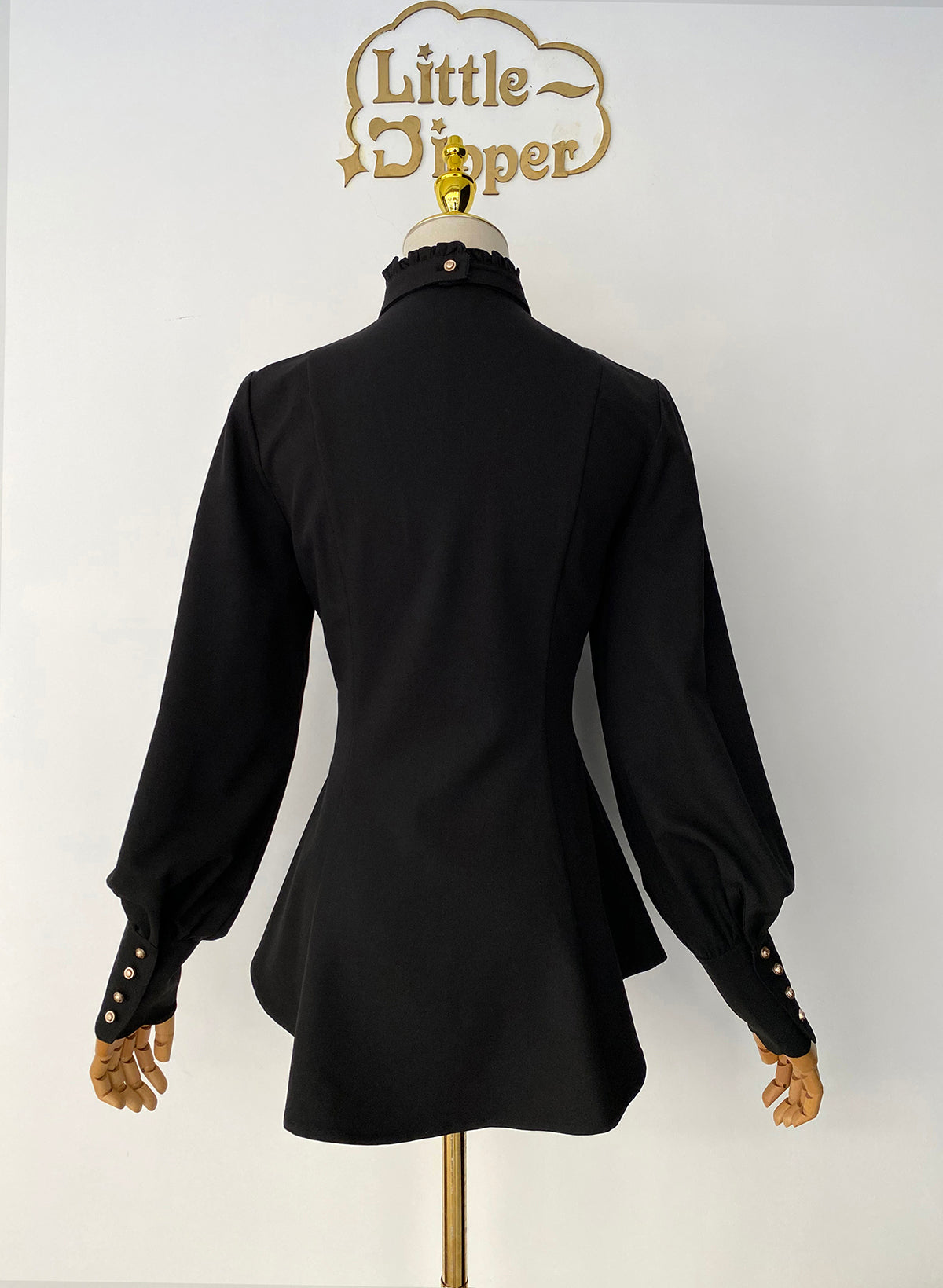 Little Dipper - Elegant Lolita Mutton Sleeve Stand Collar Blouse