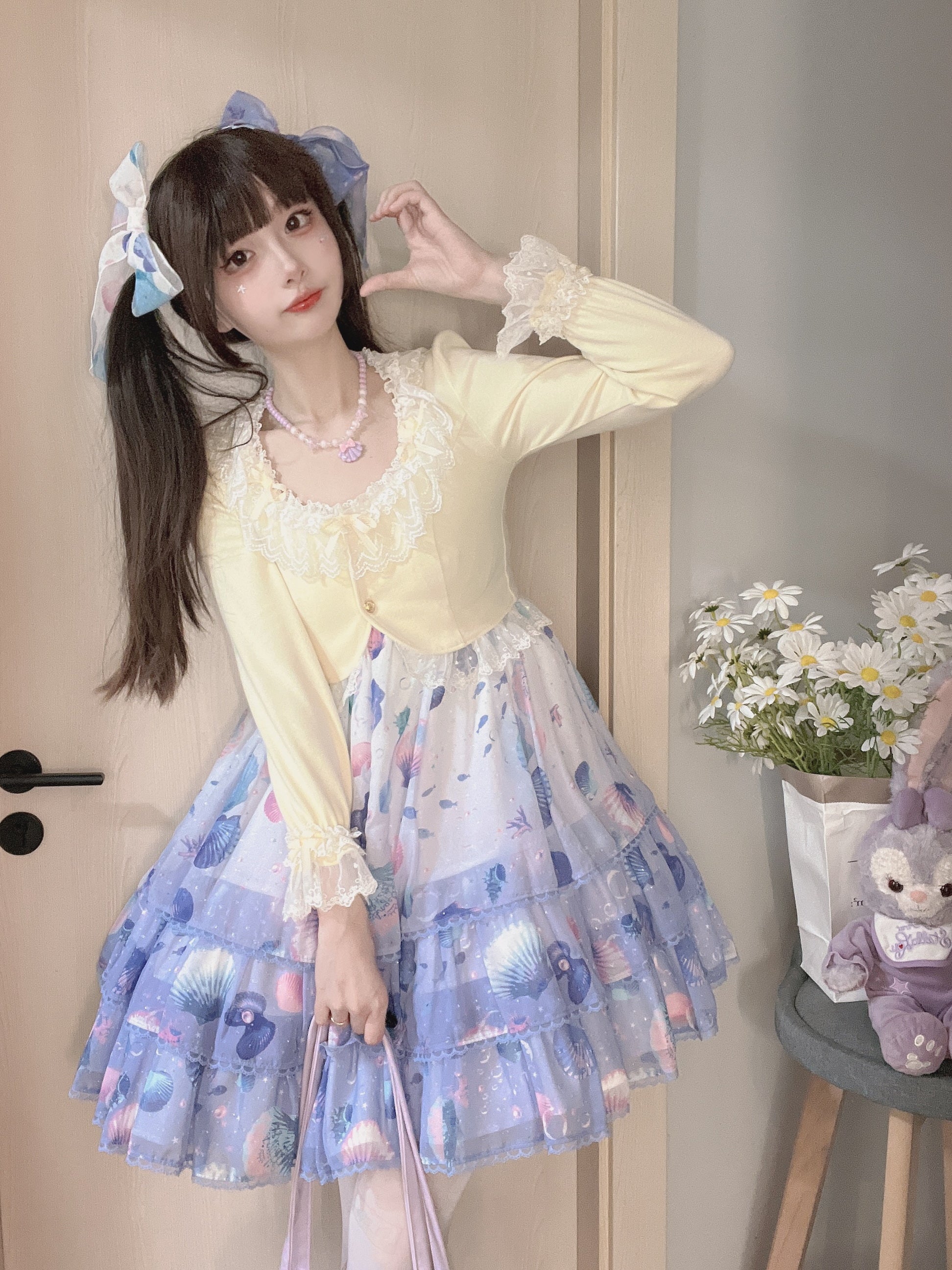 Unideer - Prelude - Elegant Lolita Bolero Jacket with Lace Ruffle Frill