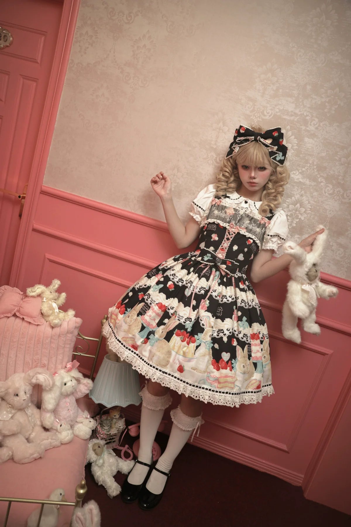 Dark Star Island - Honey Bunny Cake - Sweet Lolita JSK/OP/Strap SK/Shirt