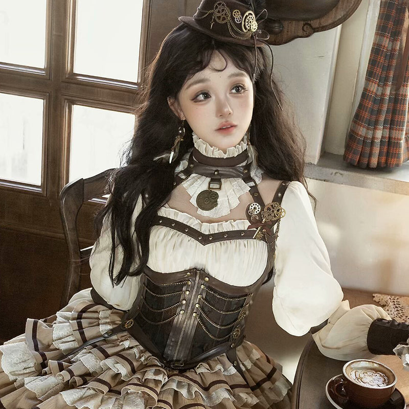 Sakurahime - Time Sand Rear - Punk Lolita OP Cute Daily Lolita Dress