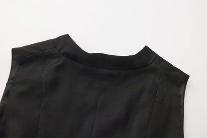 Immortal Thorn - Silent Agent - Ouji Lolita Black Vest Coat