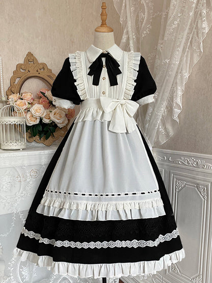 Your Princess - Maid Lolita Puff Sleeve Black Dress