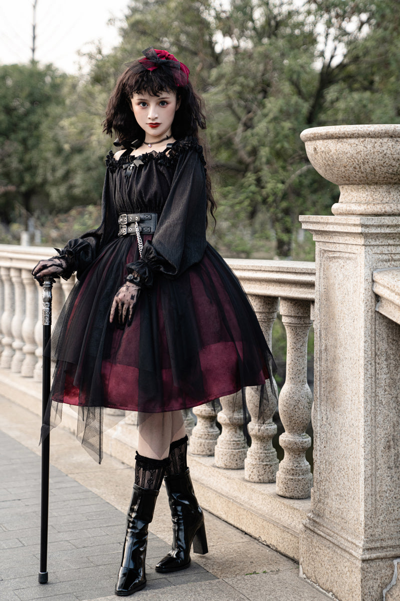Your Princess - Gothic Lolita High Waist Black Dress
