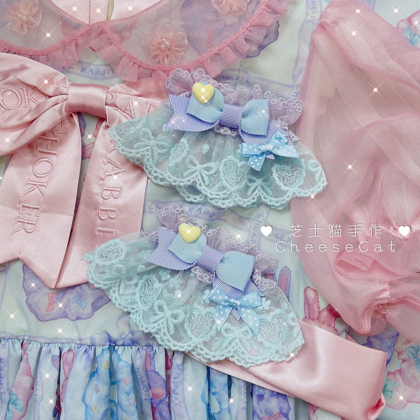 Cheese Cat - Sweet and Happy Flower Limited Lolita Cuff