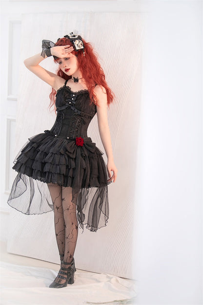 Letters from Unknown Star - Little Rose - Summer Casual Lolita Fashion Dress Sexy JSK