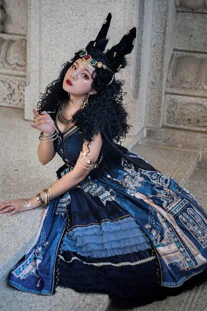 Miss Point - Dusk Best - Egyptian Lolita Dress Set Gorgeous JSK