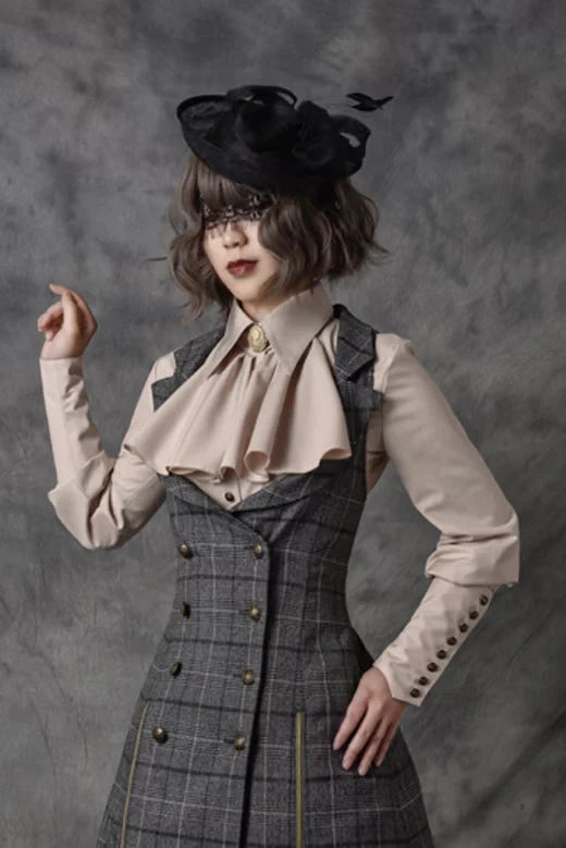 Vancy - Drunken Dreams - Vintage Lolita Dress Mutton Sleeve Shirt