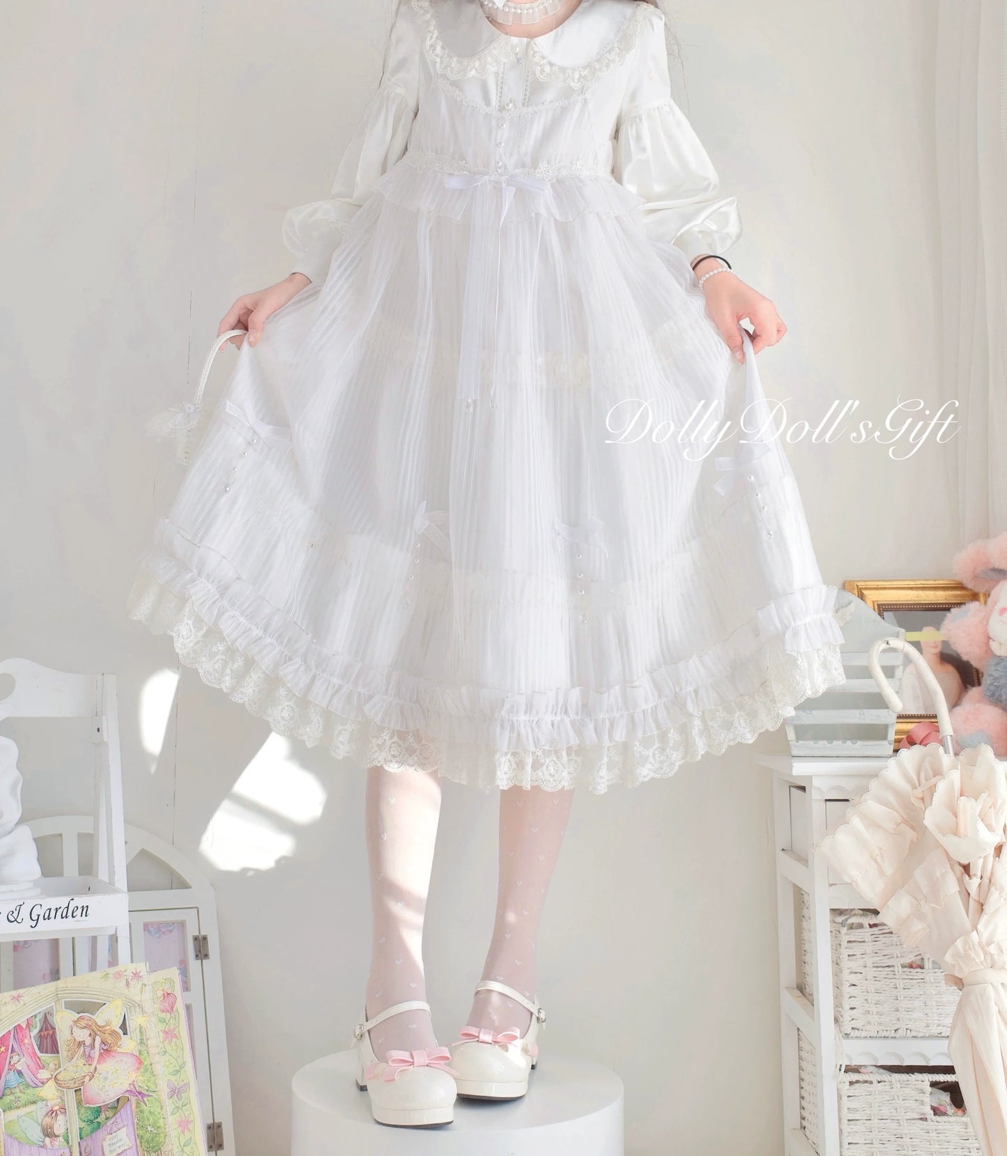 Dolly Doll - Lovers' Gift - Round Toe Middle Heel Mary Jane Lolita Shoes