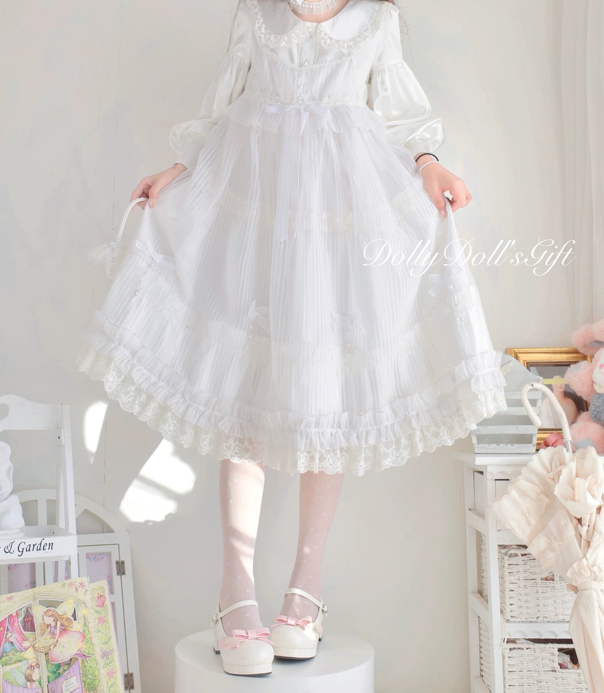 Dolly Doll - Lovers' Gift - Round Toe Middle Heel Mary Jane Lolita Shoes