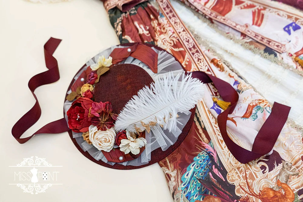 Miss Point - Kaleidoscope - Retro Lolita Headdress Bonnet Set and Necklace