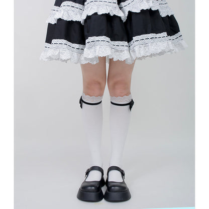 Roji roji - Spring Bow Lace Sweet Cotton Socks