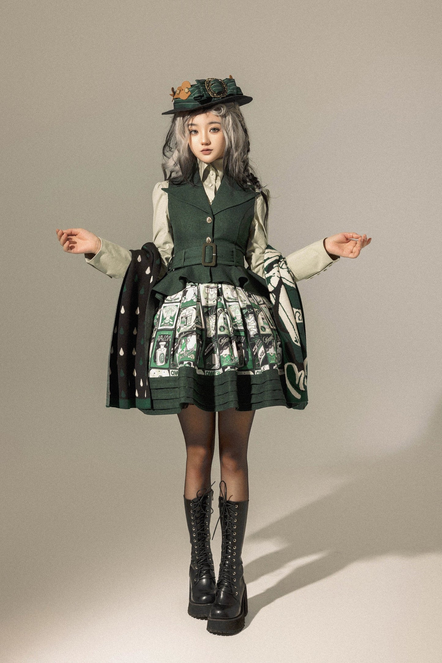 Frogic Studio - Magic Pharmacy - Vintage Lolita Vest Retro High-Waisted Lolita Vest