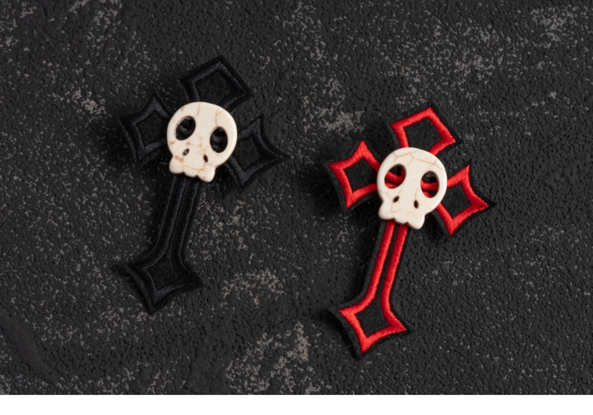 Strange Sugar - Gothic Hair Accessories Set Skulls Sharks Lolita Clips Headbands