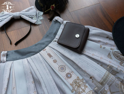 Miss Point - Demon Hunting Notes - Gothic Lolita Cross Print Short Skirt