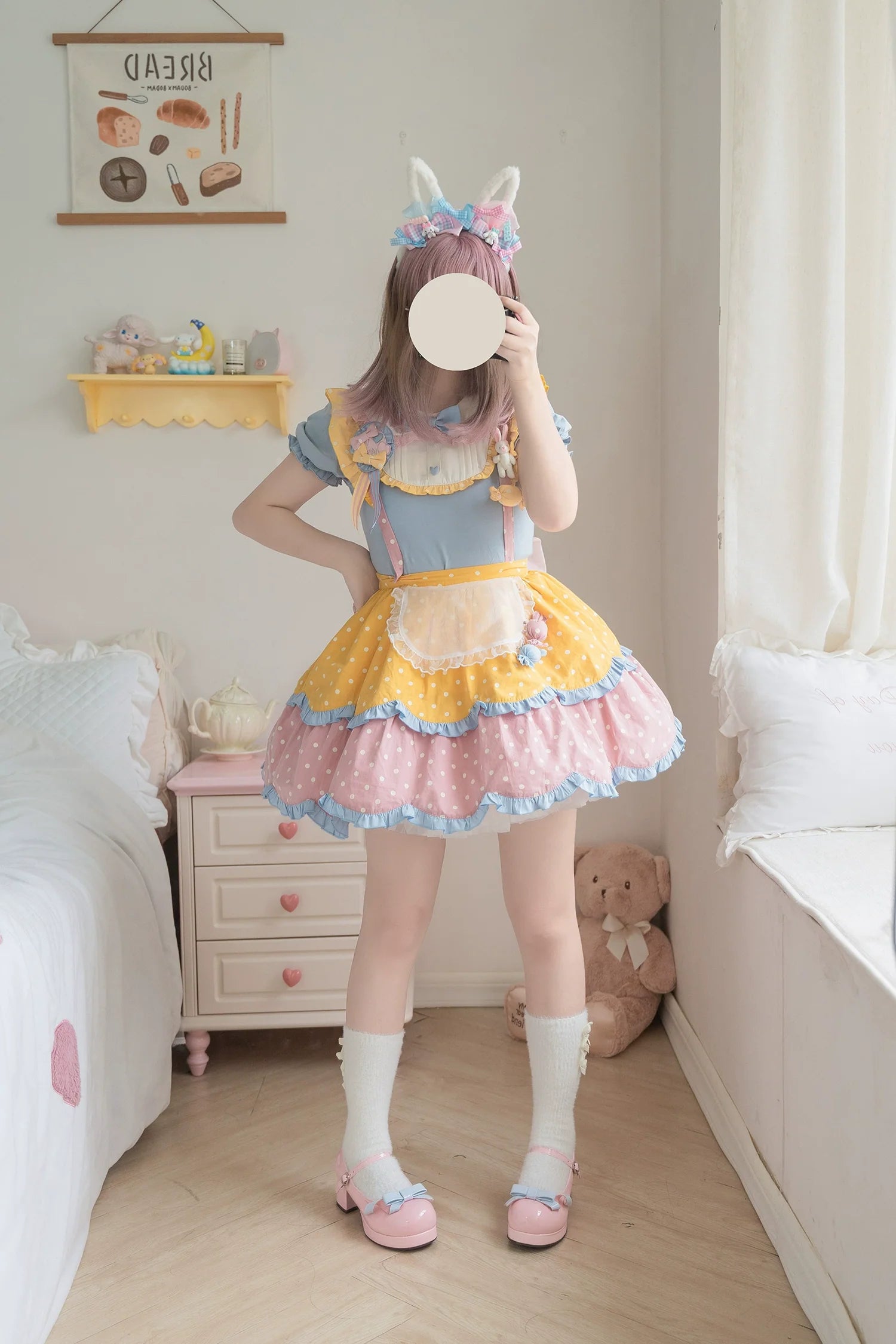 Dolly Doll - Lovers' Gift - Round Toe Middle Heel Mary Jane Lolita Shoes