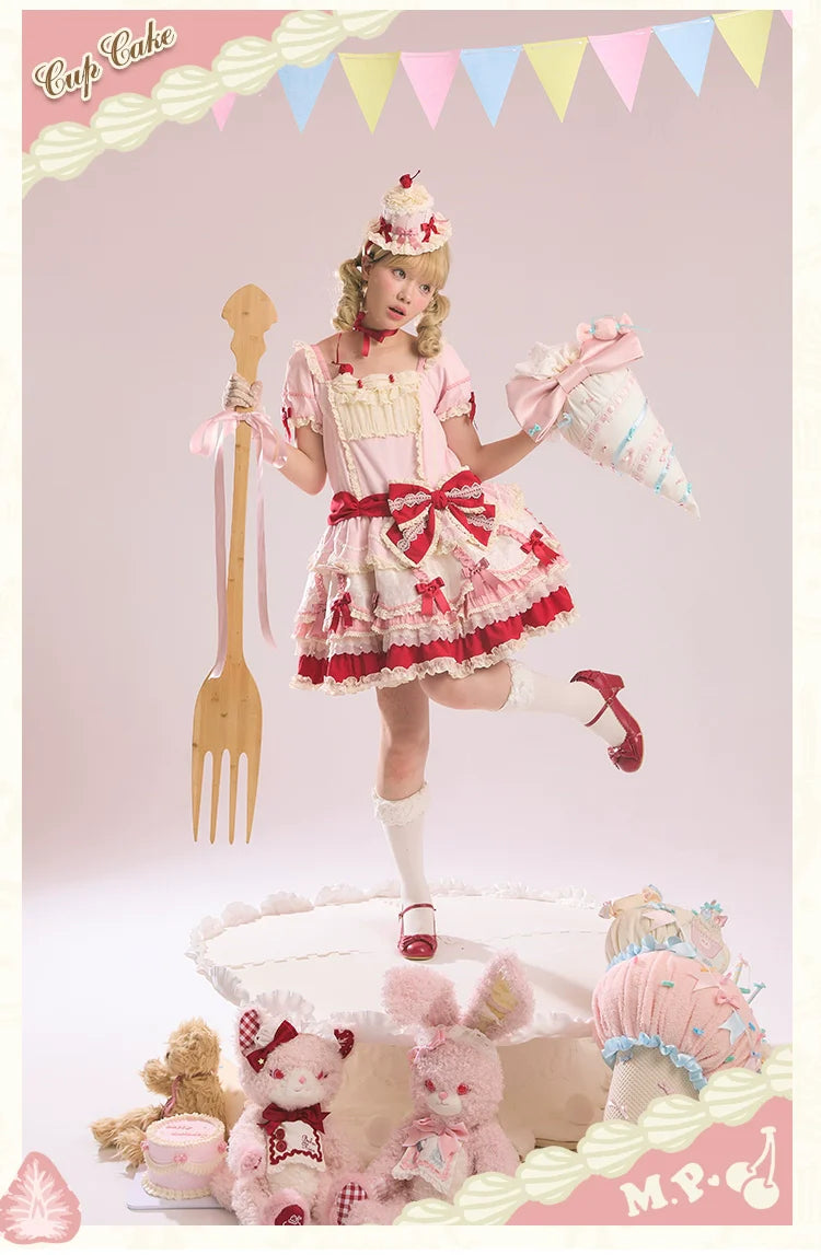 Mademoiselle Pearl - Cup Cake - Sweet Lolita OP Dress Kawaii Lolita JSK SK