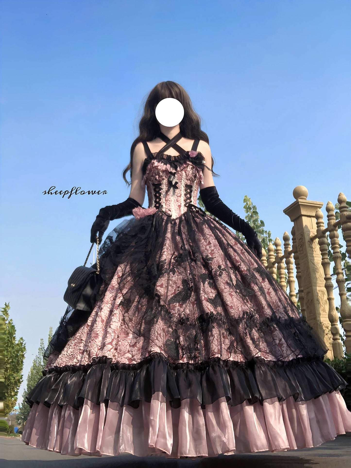 Xingweimian - Medea's Kiss - Halloween Gothic Lolita JSK Embossing Bridal Dress