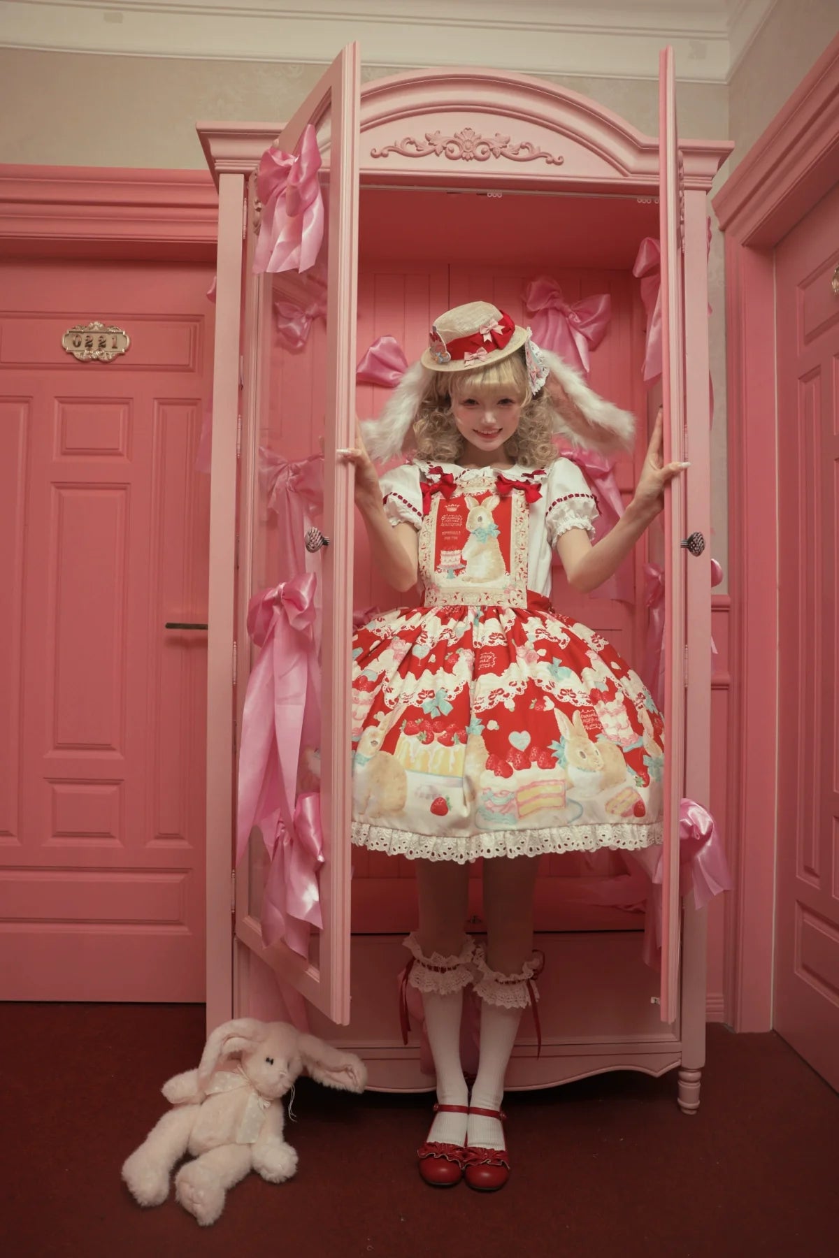 Dark Star Island - Honey Bunny Cake - Sweet Lolita JSK/OP/Strap SK/Shirt