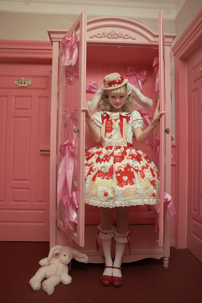 Dark Star Island - Honey Bunny Cake - Sweet Lolita JSK/OP/Strap SK/Shirt