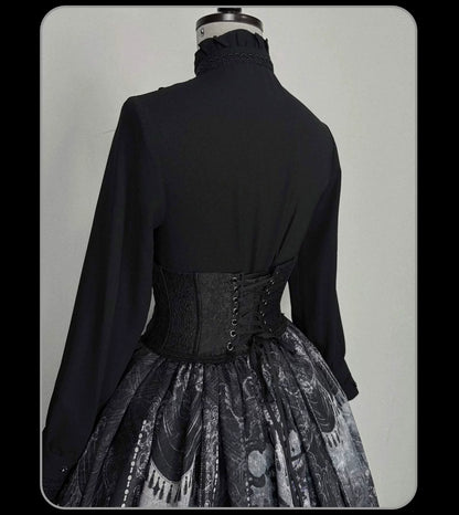 Susin Lolita - Bone-Eroded Butterfly - Gothic Lolita JSK & SK Set