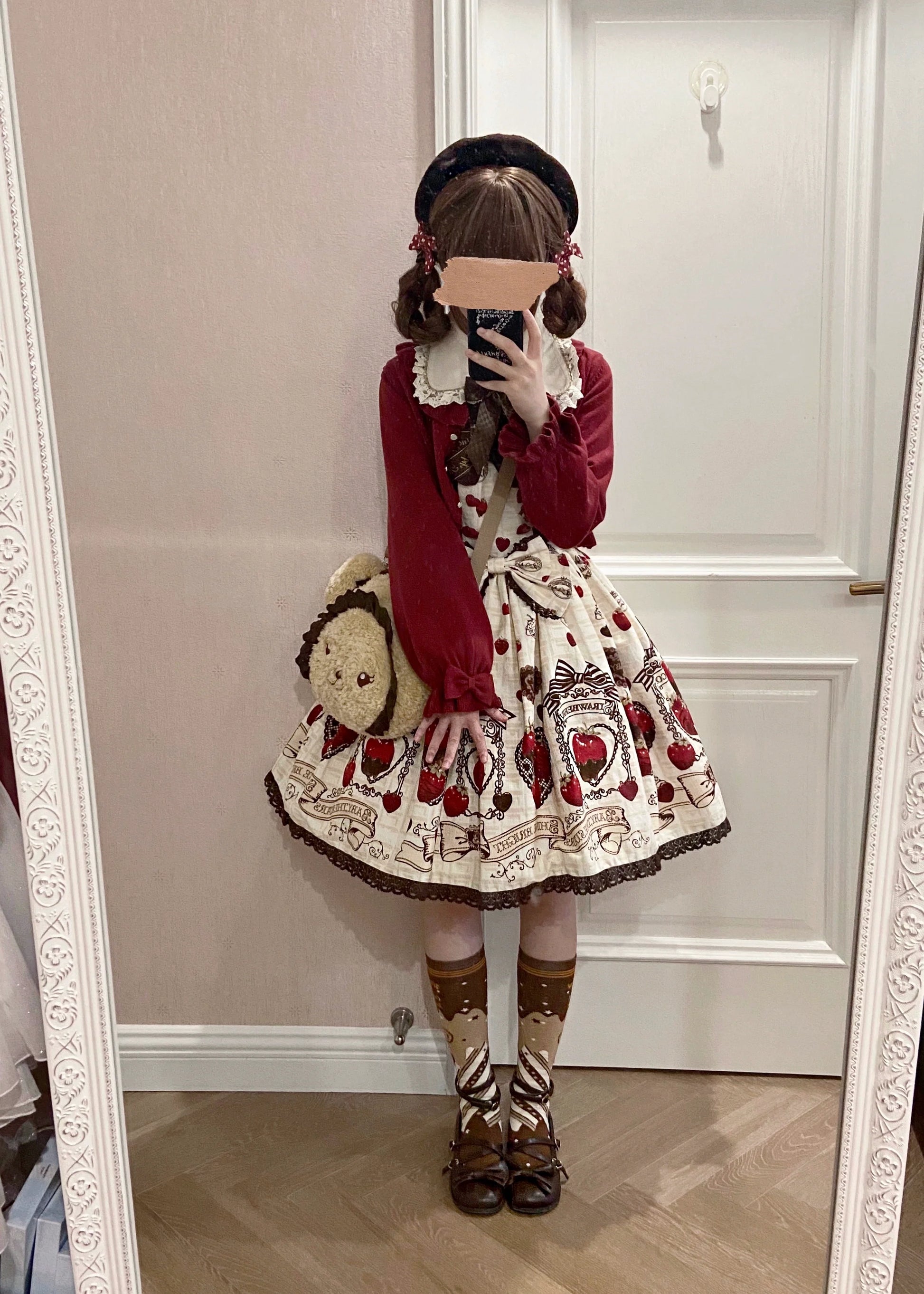 Yukines Box - Kawaii Lolita Chocolate Color Cotton Socks