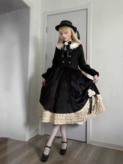LeMiroir - Winter Solstice - Elegant Lolita Winter Short Coat & SK