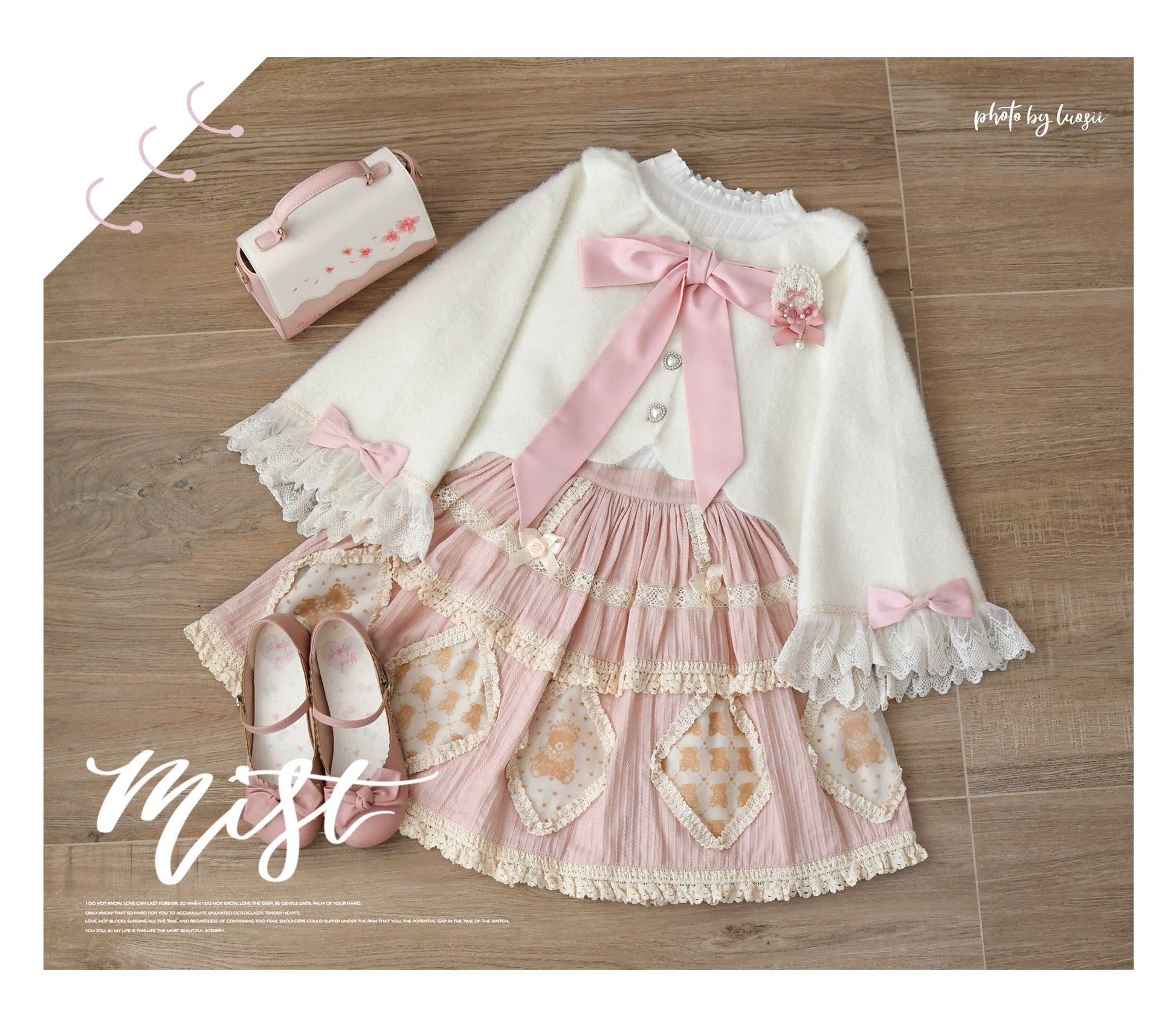 MIST - Qian's Letter - Sweet Lolita Sweater Winter Cardigan Coat