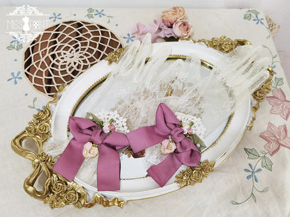 Miss Point - Lilyka Garden - Classic Lolita Headdress and Necklace Brooch Bow Trailing