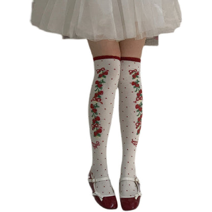 Roji Roji - Autumn Sweet Lolita Cotton Thigh-high Socks